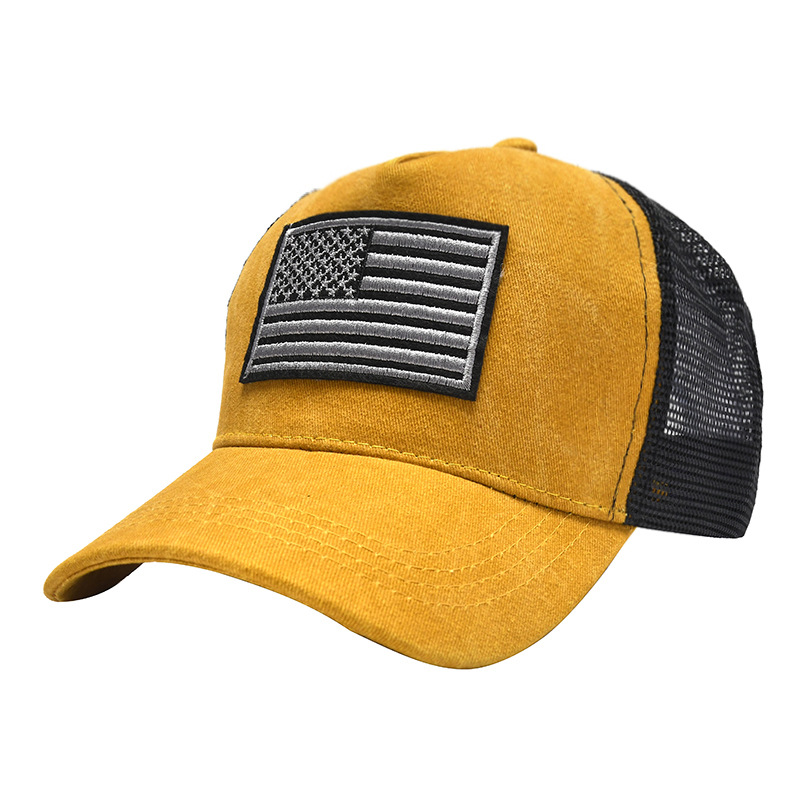 Chaps de camionneur de concepteur Cap de baseball US Flag en plastique réglable Plastic Snapback Mesh Chapeaux Adultes Femmes Mensummer Hip Hop Sun Visor Sun Cappello