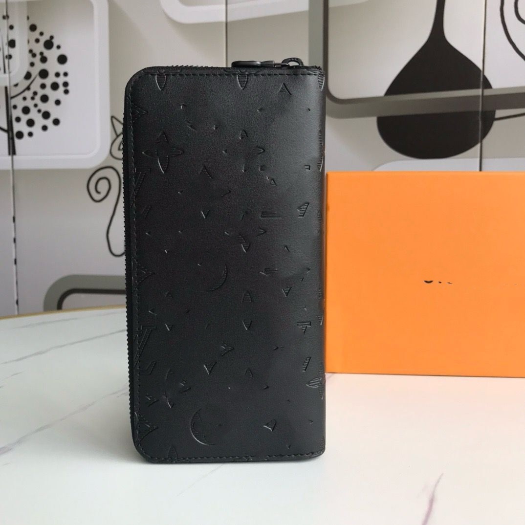 Модные дизайнеры теней Zippy WALLET Мужские женские кожаные длинные кошельки на молнии Высокое качество Цветы Кошелек для монет Сумки Держатель для карт Оригинальный клатч с коробкой