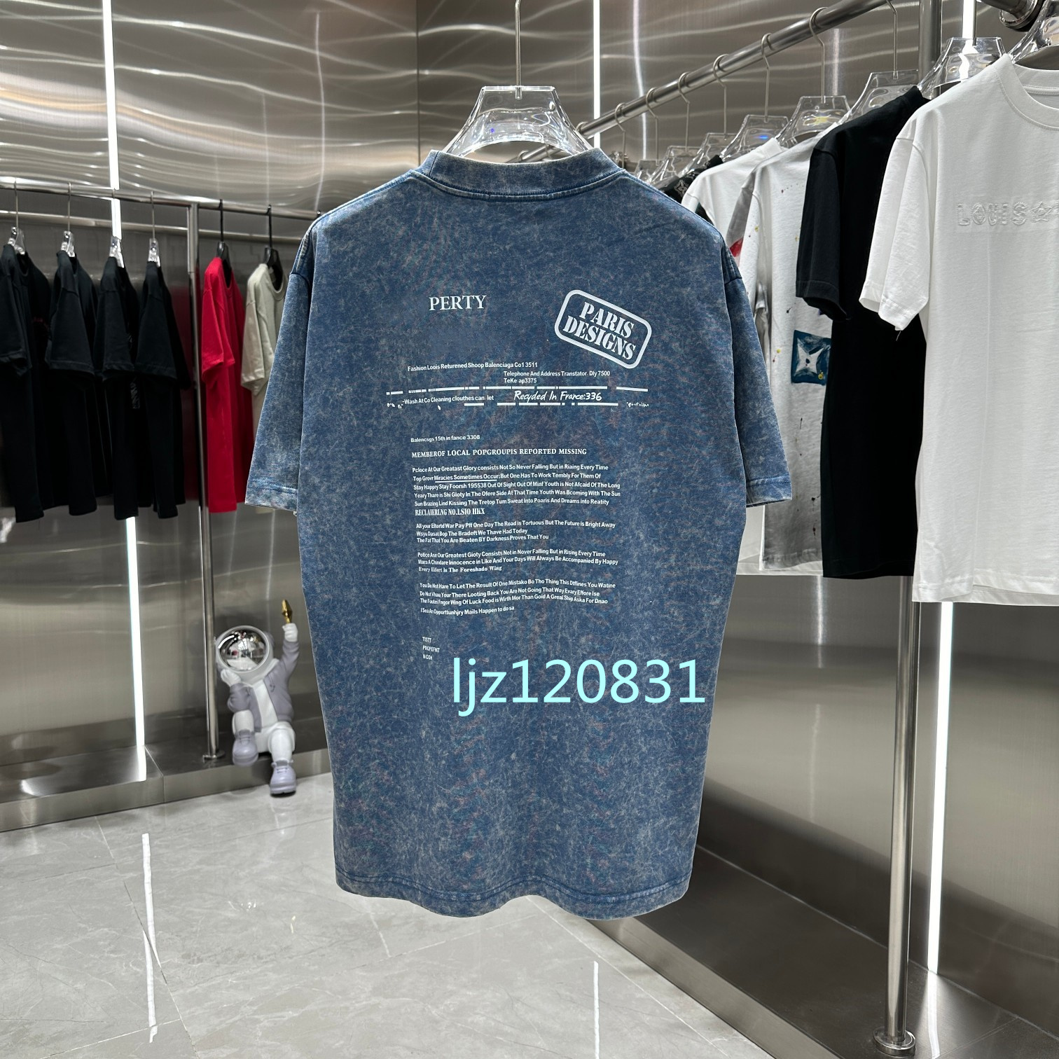 2024 Neues B Family Rundhals-Herren-T-Shirt mit kurzen Ärmeln, Schneeflocken-Acid-Wash-Worn, personalisierbares, bedrucktes Damen-Kurzarm-T-Shirt S-2XL