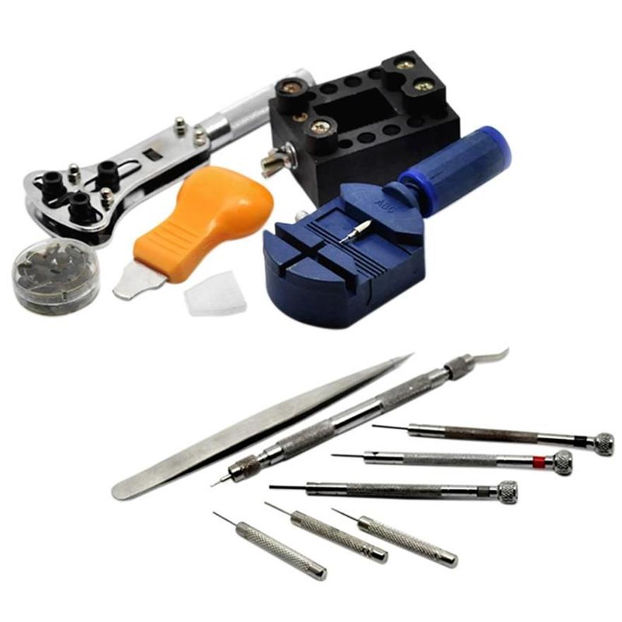 Kit d'outils de réparation de montres, 147 pièces, ouvre-boîtier, lien, dissolvant de barre à ressort, outils d'horloger en métal pour le réglage, Band300V