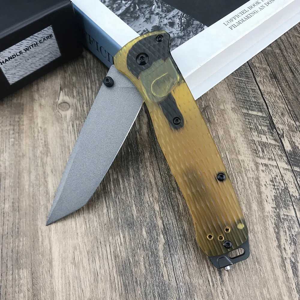 Knife BM 537 PEI/ Nylon Handle Outdoor Adventures Folding Pocket Knife Self-defense Tactical Gift For Men Husband Father EDC Knives