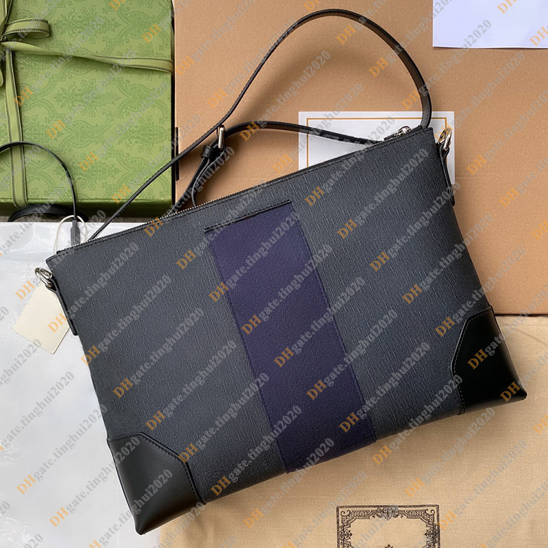 Män mode casual designe lyxiga messenger väska crossbody handväska tote axel väska topp spegel kvalitet 474139 handväska
