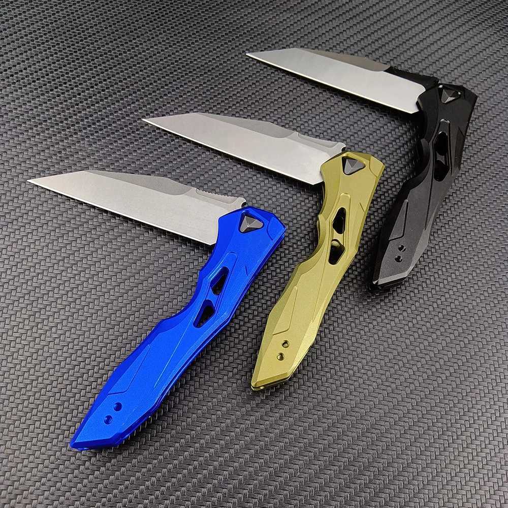 Kniv Huaao 7650 EDC Pocket Knife Aluminium/PEI Handle Self Defense Tactical Portable Tools Camping Folding Blade Knife Cutting Knife