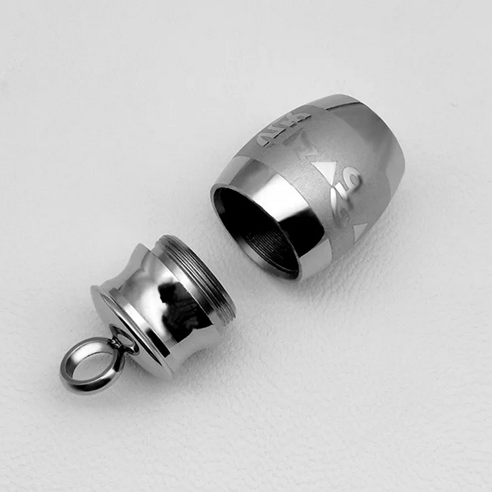 New Stainless Steel Pendant Storage Container Jar Snuff Bottle Pill Spice Miller Herb Tobacco Case Pill Stash Box Necklace Cigarette Holder Smoking Accessories