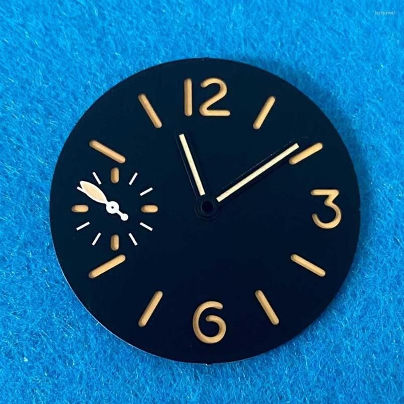 Uhr Reparatur Kits 34 5mm 36mm Zifferblatt Hände Grün Leuchtende Zubehör Geeignet Für ETA 6497 ST3600 Bewegung DIY teile343Y