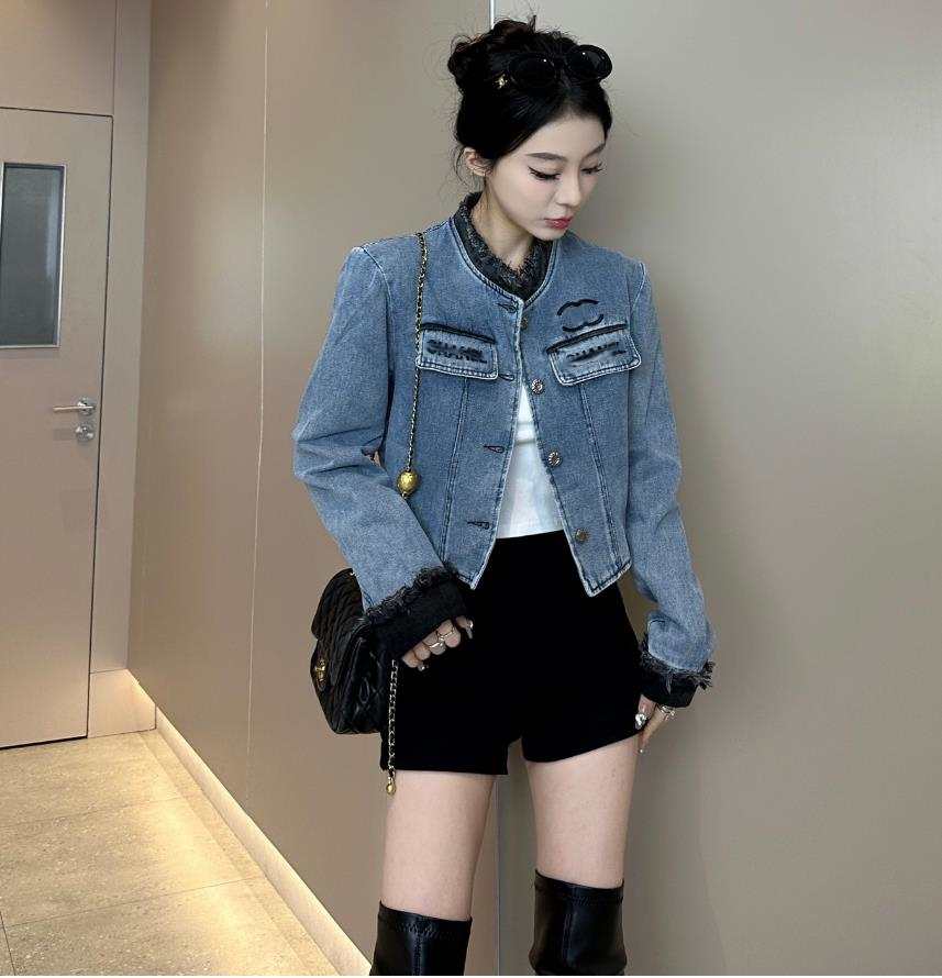 Runway Women Single-Breasted Denim Jackets New Spring Summer Design Long Sleeve Casual Loose Coat Turn Down Collar Jacket For Women Outwear