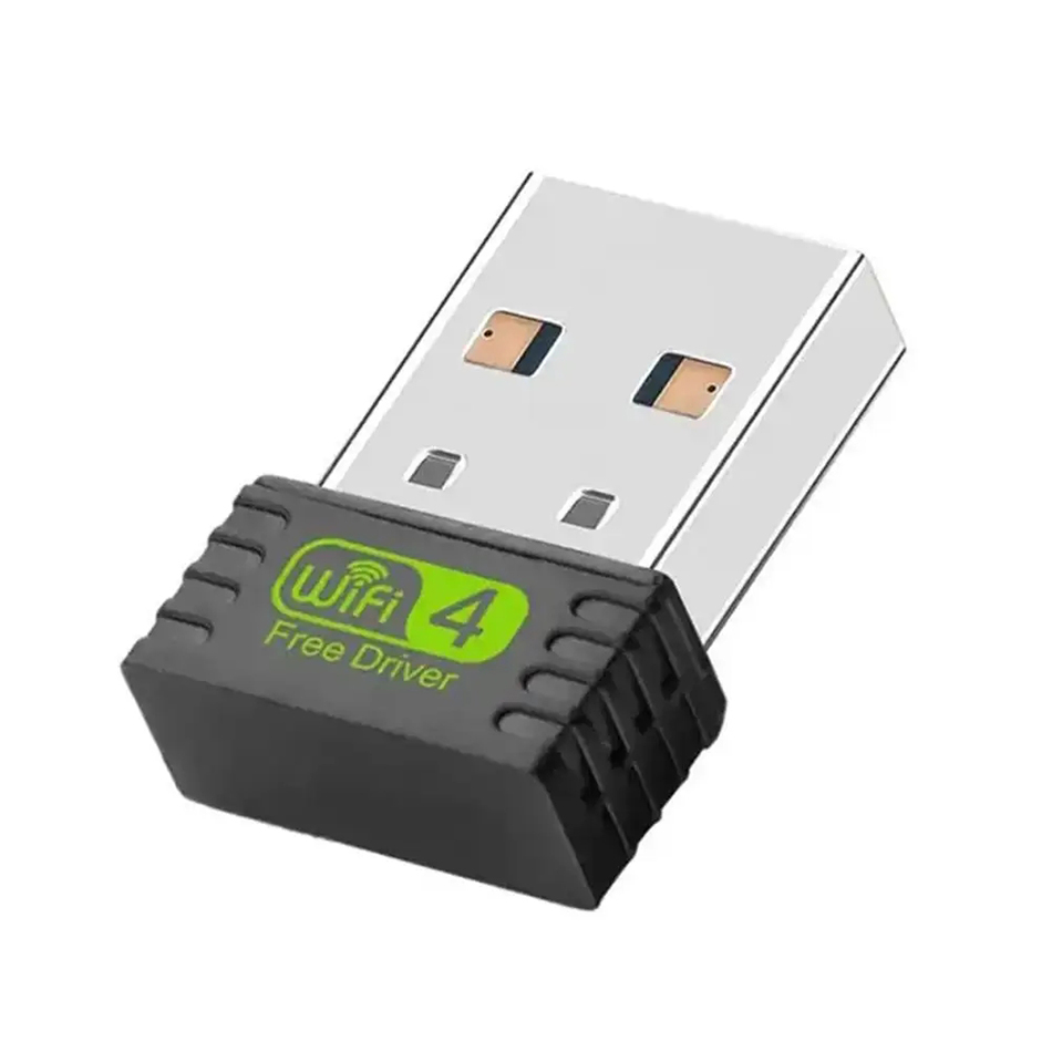 Adaptador usb wifi 4 de 150mbps, driver grátis, placa de rede sem fio de 2.4ghz, dongle usb wi-fi de 150m para pc, computador, receptor ethernet