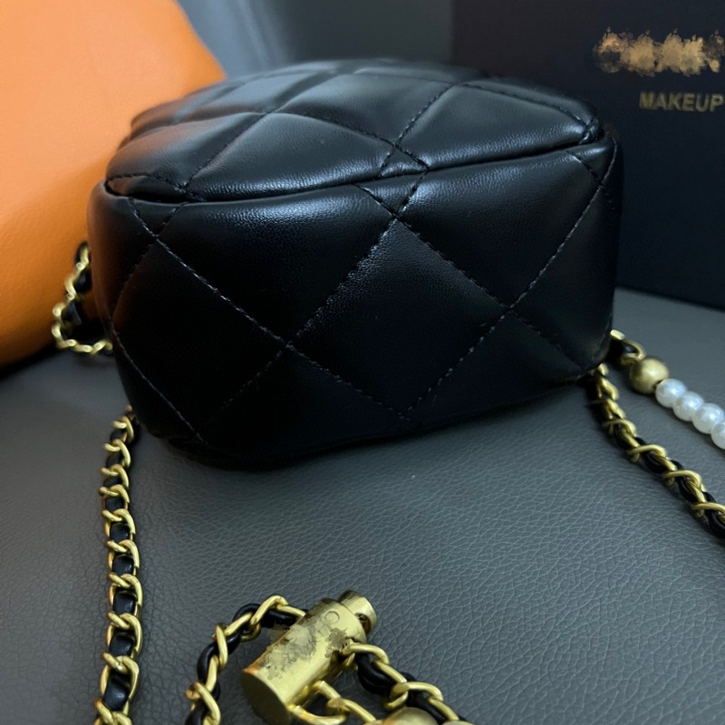 Designer portemonnees handtassen kleine vierkante tas met parelketting mobiele telefoontas