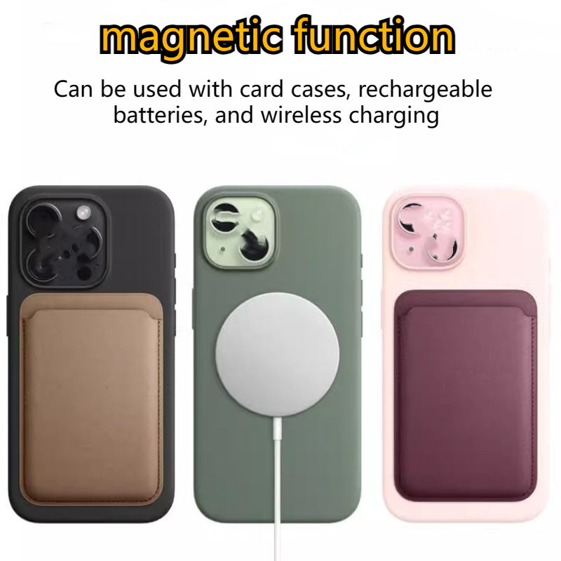 For Suitable Apple Phone13, 13mini, 13Pro, 13Max liquid silicone phone case for 13plus magnetic animation case, perfect fit protection, wireless charging 1:1