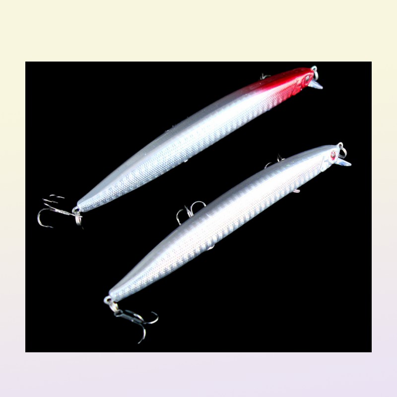 Fiske Lure Big Minnow Hard Body Wire Fish Bait 20g 135cm 3 Hooks Fresh Saltwater Catfish Seabass Catch6219783