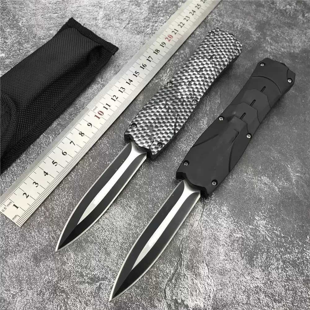 Kniv BM Quick Aut öppen utomhusjakt Knife Tactical Combat EDC Folding Pocket Knives ABS Handle Survive Self Defense Tool With Clip