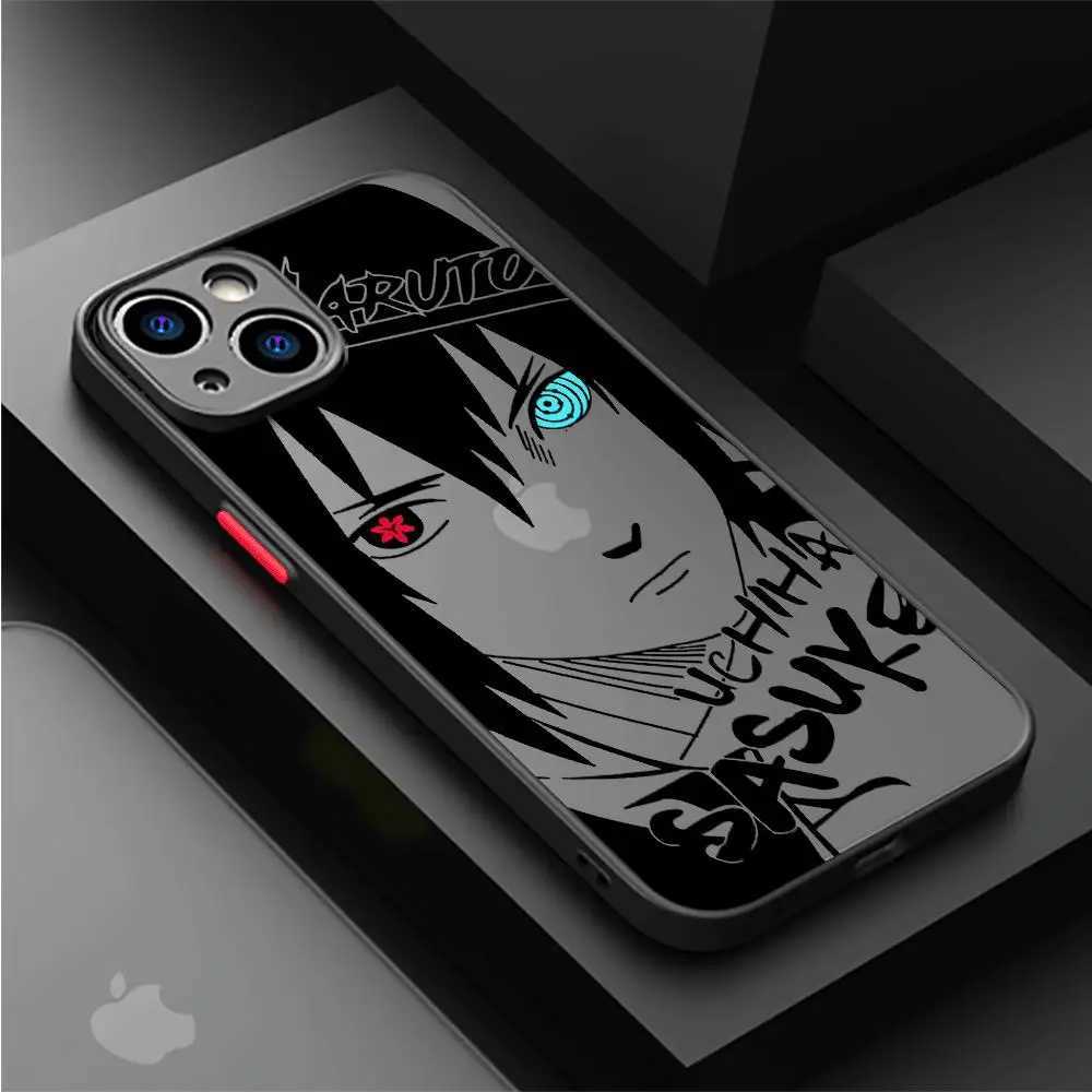 Obudowy telefonu komórkowego Anime Cool-N-Narutos Case dla Apple iPhone 13 14 Plus 15 Pro Max 11 Pro 12 Mini XR 8 SE 7 6S XS Max Matte Shockproof Coverl240105