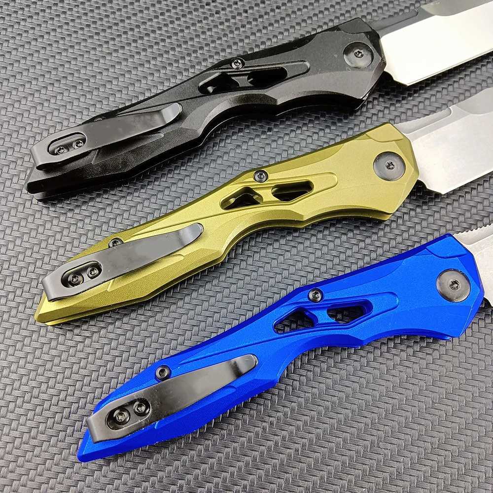 Kniv Huaao 7650 EDC Pocket Knife Aluminium/PEI Handle Self Defense Tactical Portable Tools Camping Folding Blade Knife Cutting Knife