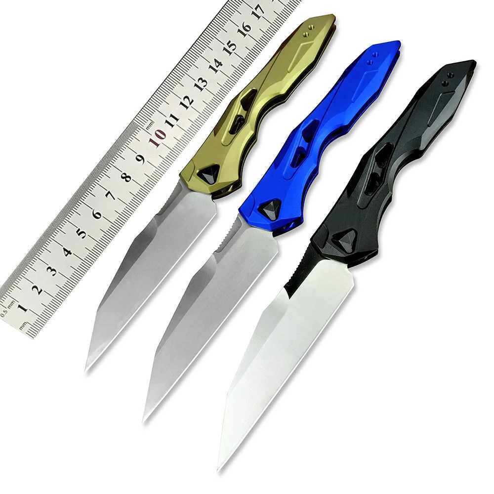 Nóż huaao 7650 edc kieszonkowy nóż aluminium/PEI Uchwyt samozabilny taktyczne narzędzia przenośne kempingowe noże