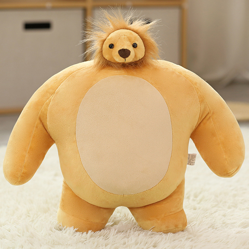 Jouet en peluche tigre paresseux, 6 styles, 47cm, petite tête, ours brun, poupée, cadeaux pour enfants, vente en gros d'usine