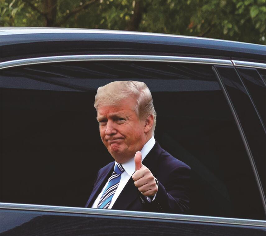 Bandeiras de bandeira 25x32cm Trump 2024 Adesivo de carro Banner Bandeiras Fontes de festa Eleição presidencial dos EUA Pvc Carros Janela Adesivos Drop Del Dhpk7