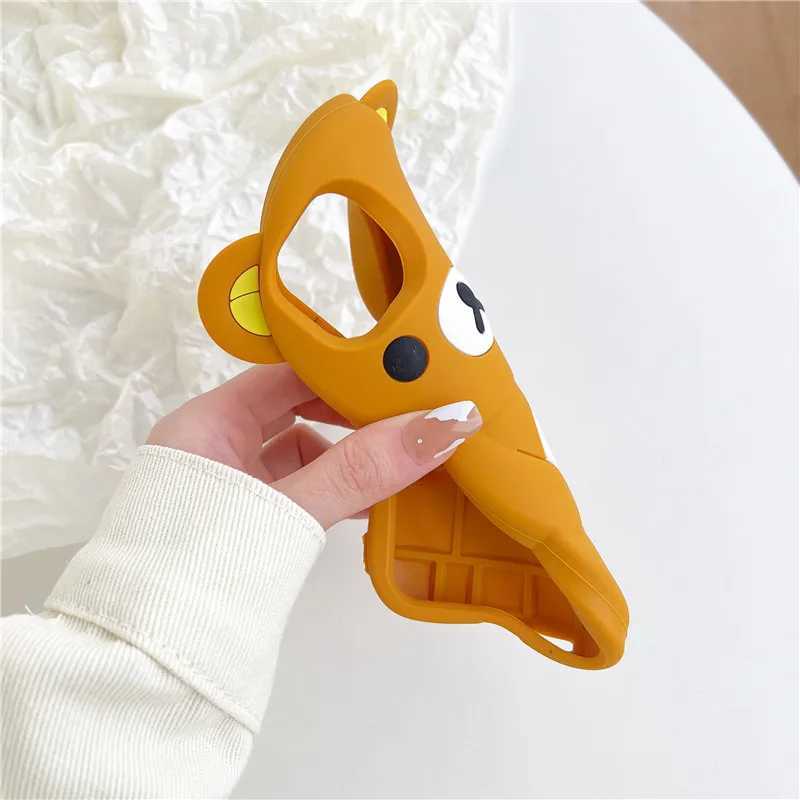 Casos de telefone celular dos desenhos animados animal urso bonito capa de silicone macio para iphone 13 12 11 14 15 pro max xs xr x ipone 14pro iphone14 i15 capa protetoral240105