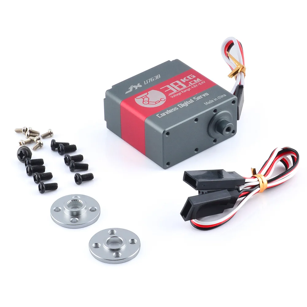 Jx U7638 38 kg 8.4 V tasse creuse haute tension tout métal Servo Robot Intelligent série haute tension Servo pour bras de Robot Intelligent