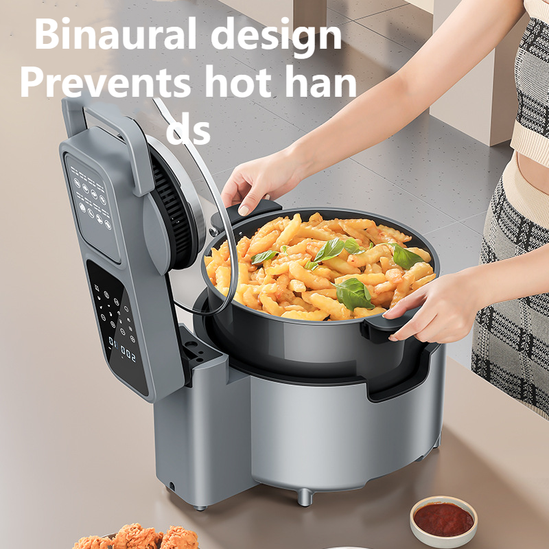 Air Fryer 8L, Crisp, Bake, Reheat and Dehydrate for Quick and Easy Meals, Quiet, 85% Oil-Free, 130+ Recipes, 9 Customizable Functions, Mini Pizza Oven, Compact, Dishwasher Safe