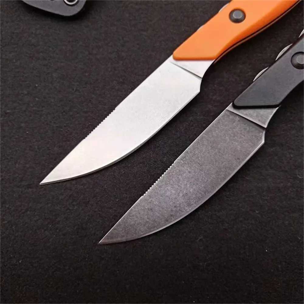 Kniv ny ficka BM 15700 Flyway Hunt Fixed Knife CPM-154 Satin Straight Blade Knives Outdoor Survival EDC Tool With Boltaron Mantel