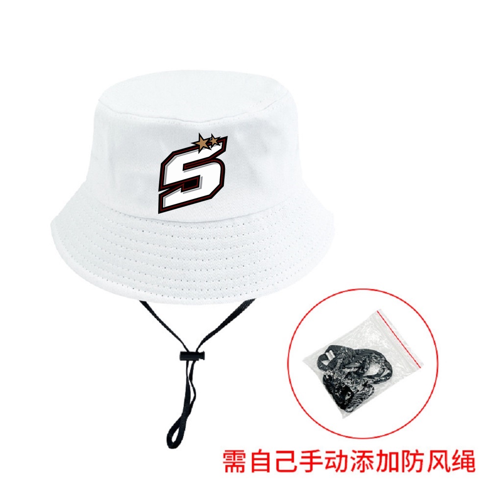 Man Women Bucket Hats 56-58cm Johann Zarco 5 Cap Summer Fisherman Cap Pure Cotton Panama UPF50+ Sun Hat