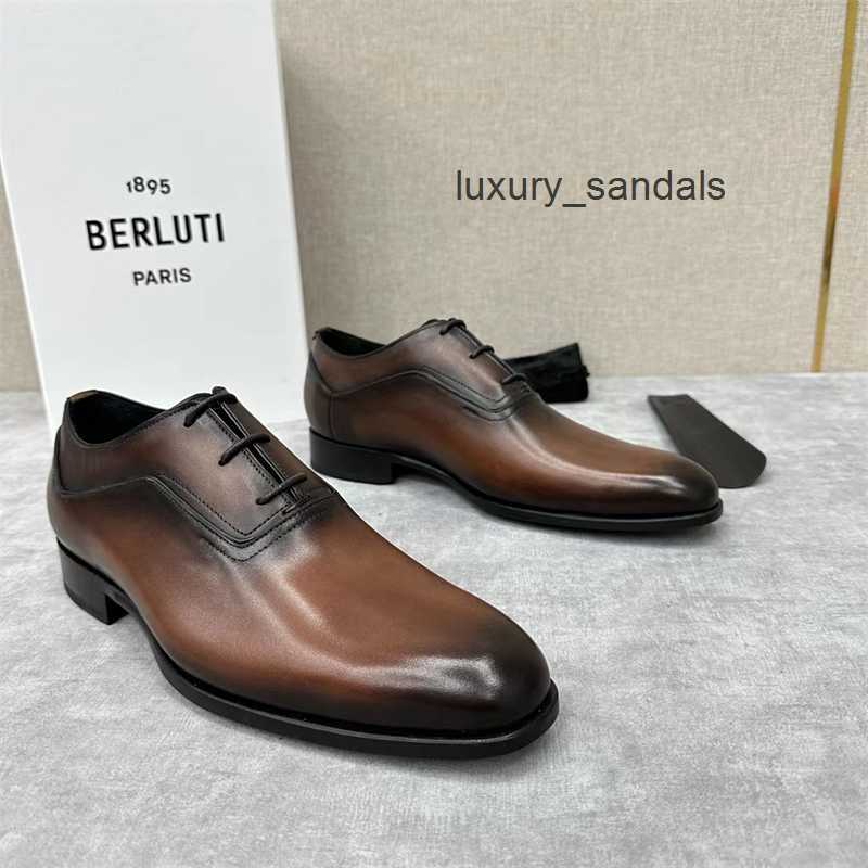 Scarpe da uomo berluti abito da uomo casual berluti/brutti maschile scarpe da business formale scarpe oxford british oxford scarpe aqgp 84j9