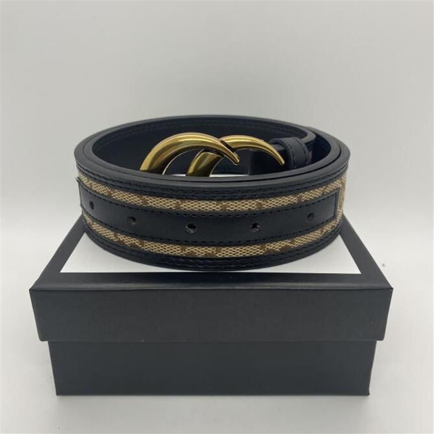 Mens Fashion Belt Luxury Men Designers Women Jeans Belts Snake Big Gold Buckle Cintura Size 90-125cm med Box 243N