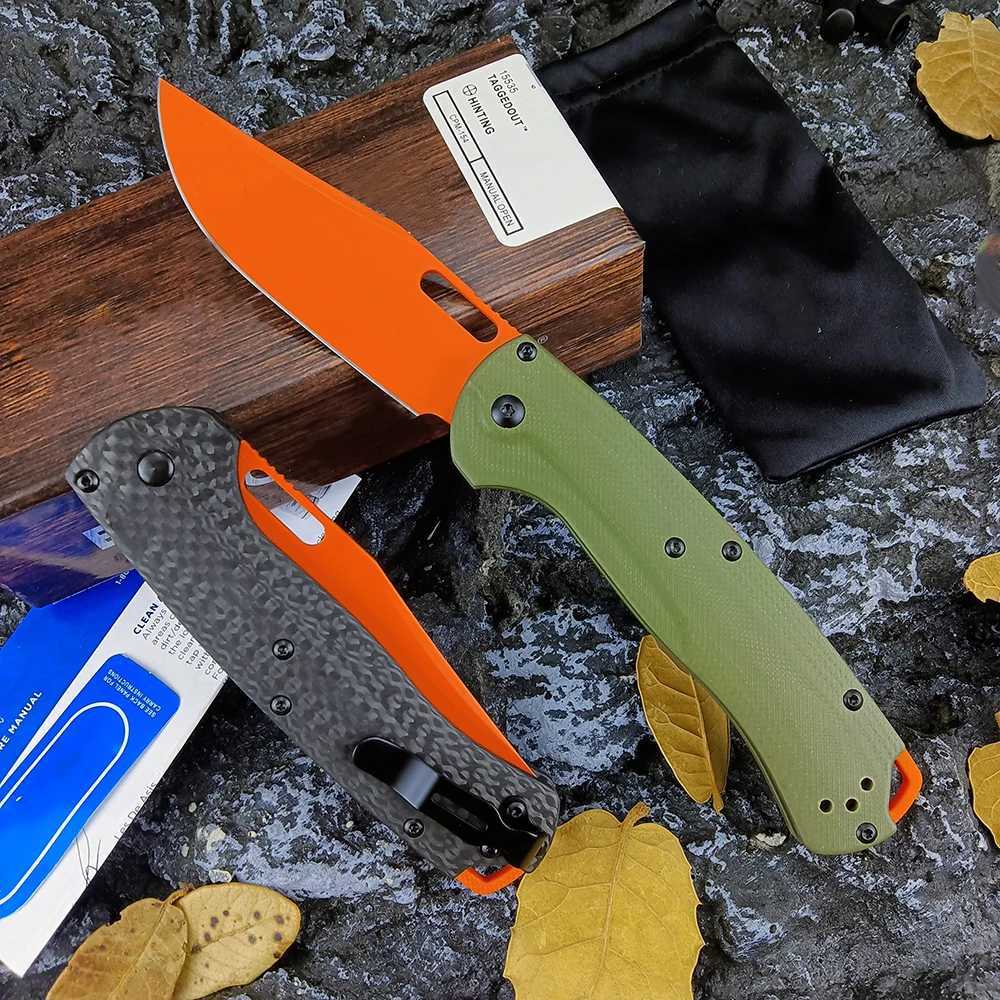 Kniv ny jaktfoldning kniv 15535 jakt utomhus bm kniv bärbar camping räddning överlevnad jackknife edc multitool flipper knivar