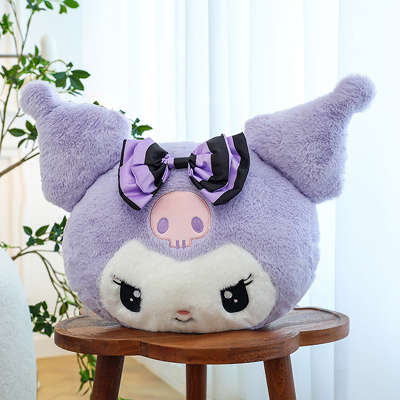 Kawaii Kuromi Plüschtier 50 cm weiche Kuromi Stofftier Plüsch Kissen Kissen Puppen Großhandel für Kinder Mädchen