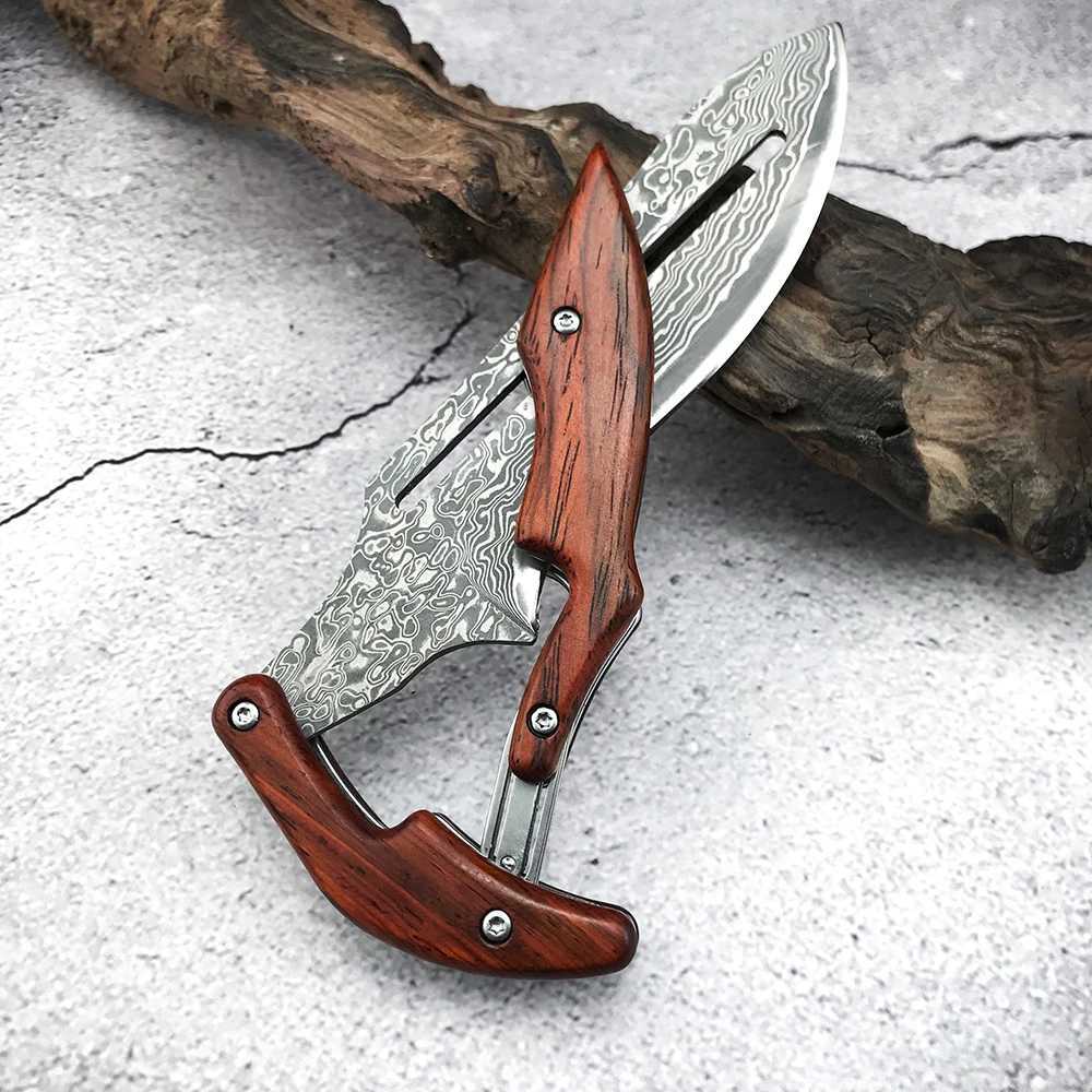 Messer 60HRC VG10 Damaskus Stahl Messer Taktische Jagd Klappmesser Faca Outdoor Camping Verteidigung Werkzeuge Überleben Jagd Taschenmesser