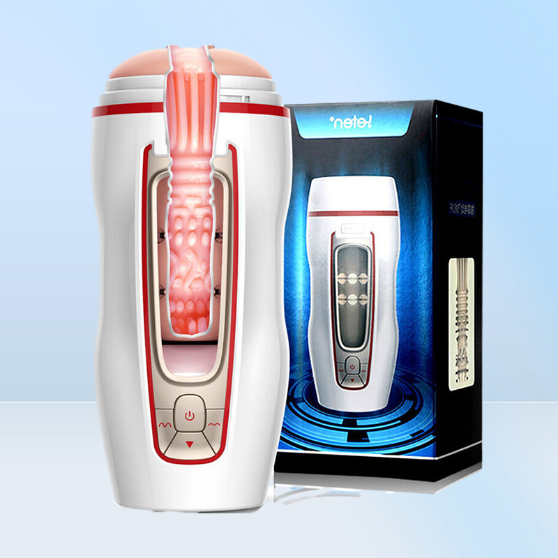 LeTen Full Automatic Masturbazione maschile tasca tasca Vagina artificiale Vagina 10 Modalità Strong Vibrator Sex Toy Masturbatore Man3278785