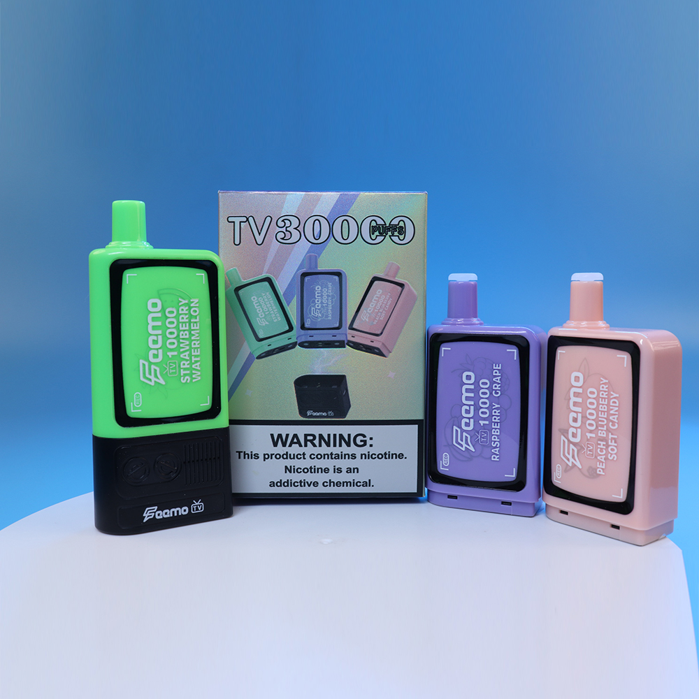 Ursprung 30000 puffs kit puff 30000 engångsvapssats Feemovape TV Electronic Cigarette Vape Box 60 ml E-JUICE Typ-C Kabel Laddningsbart batteri