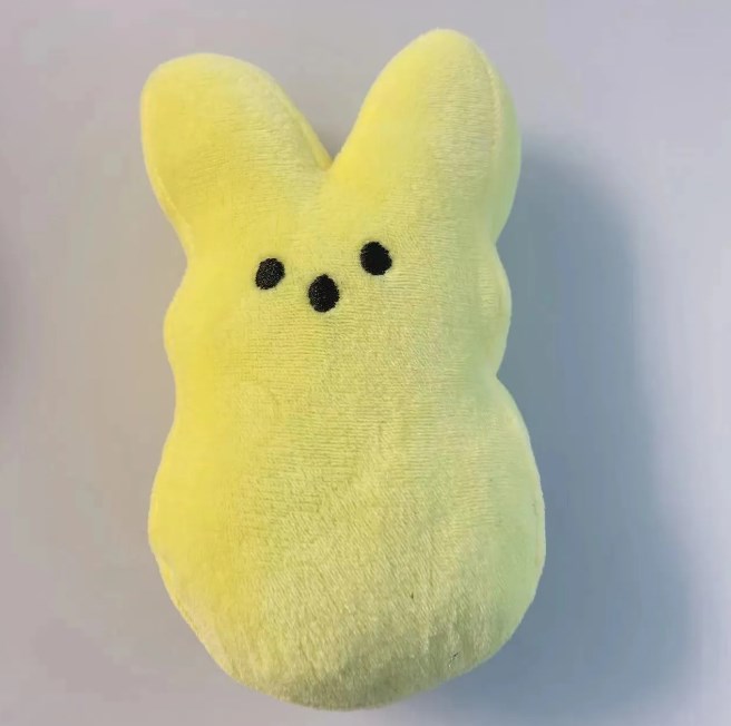 USA warehouse sublimation 15cm mini Easter Bunny Peeps Plush doll pink blue yellow purple rabbit dolls for childrend cute soft plush toys Easter gift