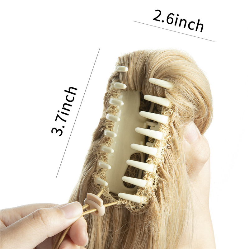 Extension de queue de cheval courte à pince avec cordon de serrage, fausse mâchoire bouclée, postiche de balayage, queue de cheval haute ondulée, fibre synthétique résistante à la chaleur pour femmes, filles et enfants