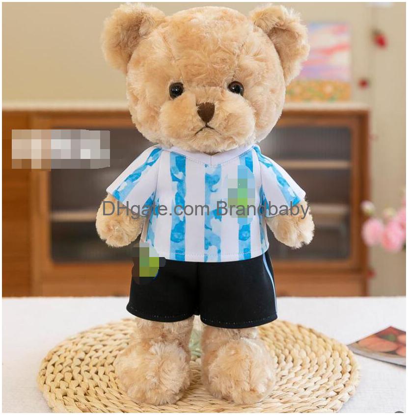 Football bear plush toys suitable for football enthusiasts