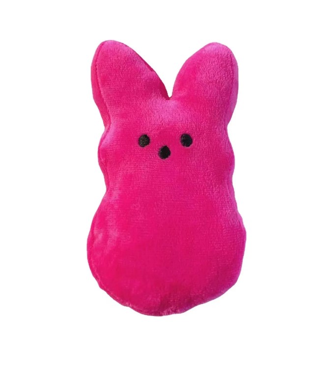 Sublimation Mini Easter Bunny Peeps Plüschpuppe rosa blau gelb lila Kaninchenpuppen für Kinder süße weiche Plüschtiere Ostergeschenk 15 cm