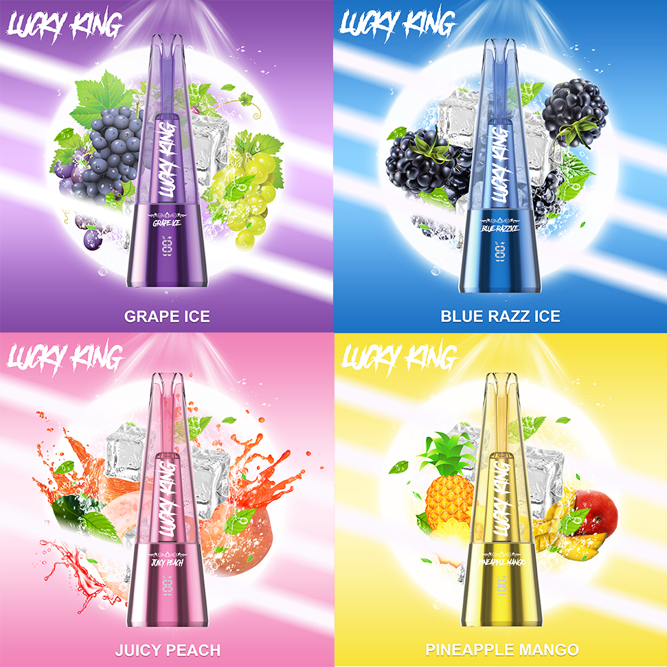 Lucky King 15000 Puff Crystal Descartável Vape Pen Bar Perdeu 12k 5000puffs Orion Entrega rápida Venda quente por atacado i vape Preço barato de fábrica EUA Bar E Cig Cigarro