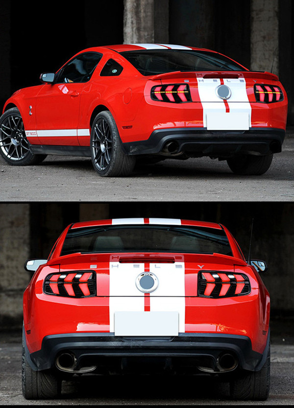 Auto-Rücklicht für Ford Mustang, LED-Laufbrems-Blinker, 2010–2012, Kfz-Zubehör