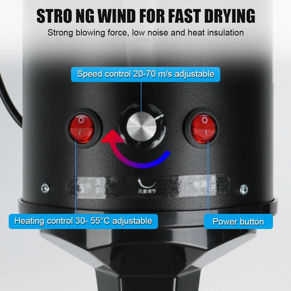 乾燥機調整可能乾燥髪2200W 220V USプラグペット猫のグルーミングブロワー暖かい風のドライヤー