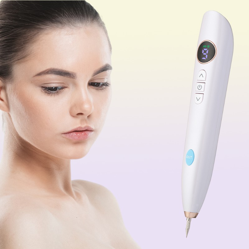 Dispositifs de soins faciaux 9 Mode Plasma Freckle Retirez le stylo de verrure Tatouage Tatouage Instruments Claignier Spot de retrait de la peau 6341699