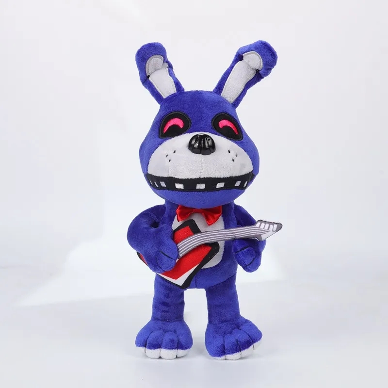 Wholesale cute guitar bear plush toys children's games Playmates holiday gift room decoration claw machine prizes kid birthday Christmas gifts