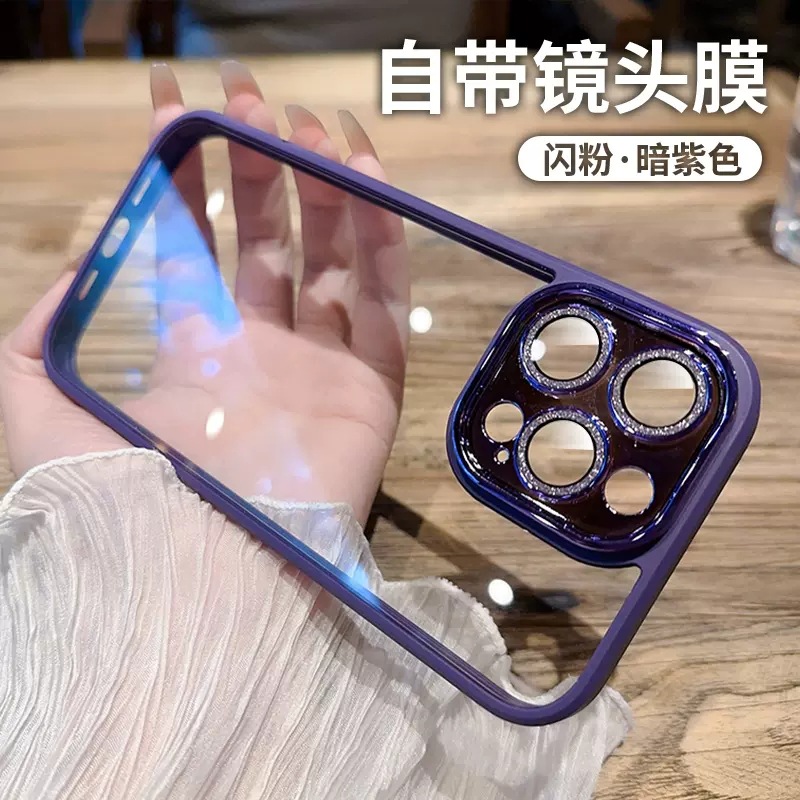 طلاء فاخر Glitter Acrylic Phone Case لـ iPhone 15 14 13 12 11 Pro Max بالإضافة