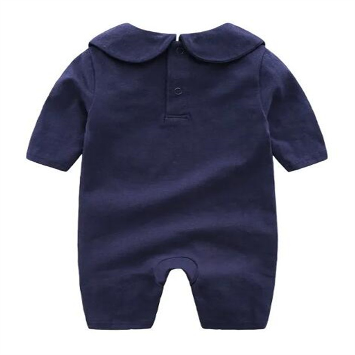 Designer Baby Rompers nyfödda spädbarnsväng krage Jumpsuits Cotton Kids Boy Girl Clothes Bee Toddler Baby Bodysuit