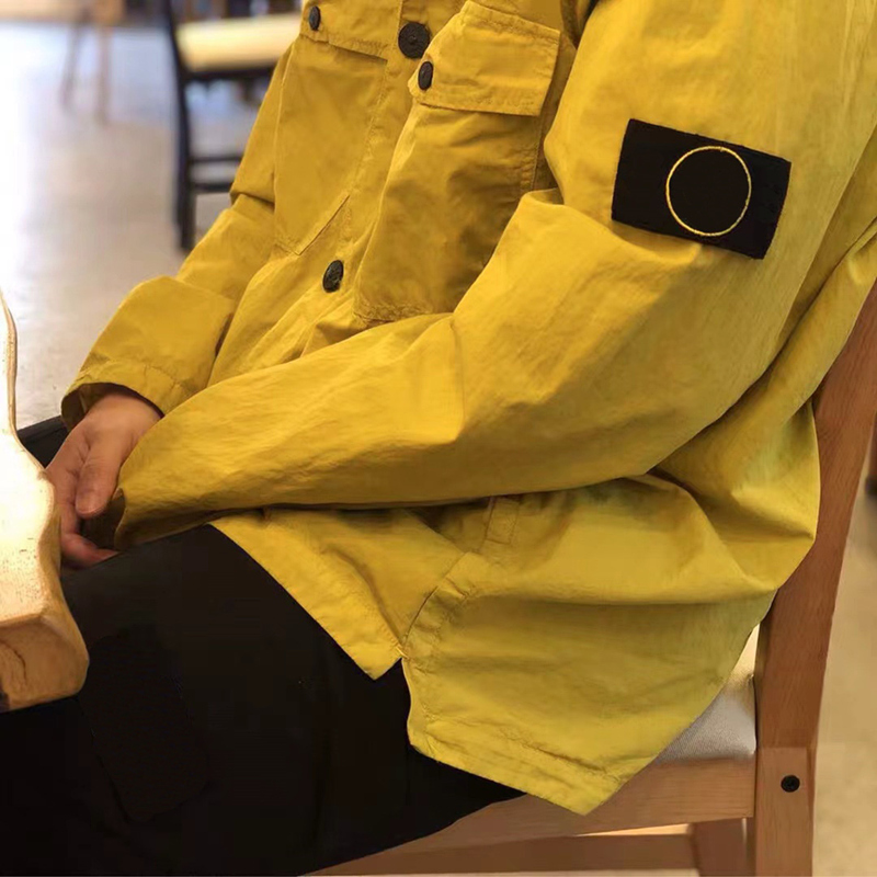 Manteau de luxe pour hommes veste de créateur mode multi-poches badge hommes vêtements de travail veste à manches longues cordon de serrage vestes à capuche sports de plein air décontracté haut ample