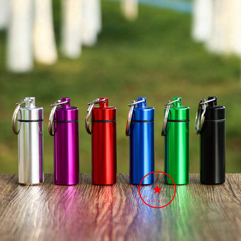 Nouveau coloré Mini aluminium fumer Snuff Snorter Sniffer Snuffer Portable herbe tabac pilule cuillère télescopique Dabber joint bouteille de stockage cachette étui pot conteneur