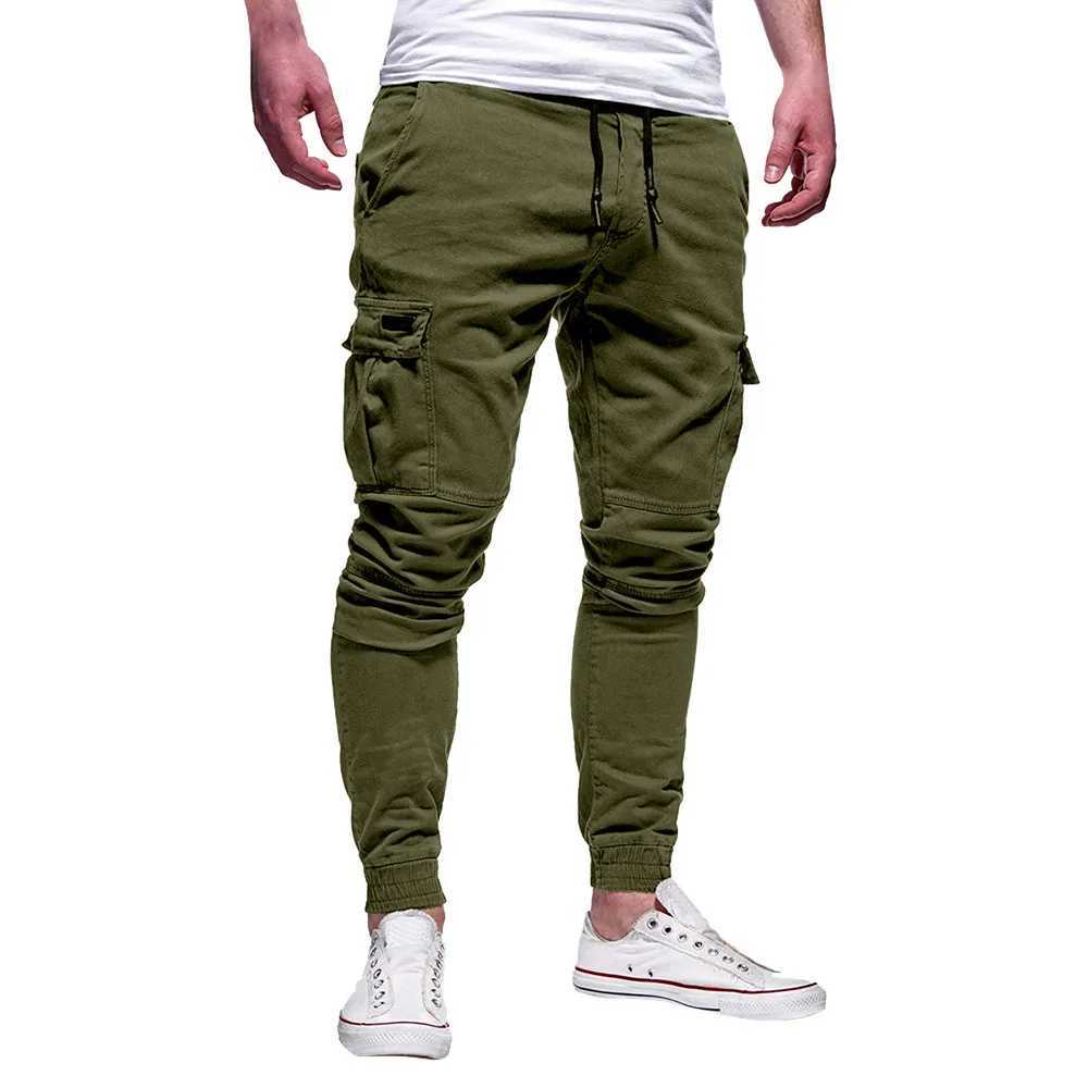 Pantaloni da uomo pantaloni da uomo casual alla moda tasche grandi tasche hip-hop harem pantaloni di alta qualità pantaloni sportivi soft maschi