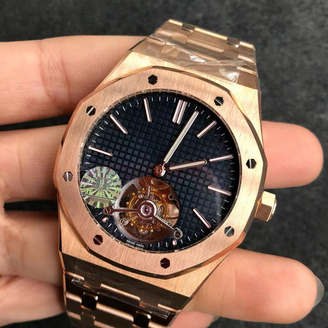 JF 26510 V3 luxe herenhorloge Tourbillon, Cal.2924 uurwerk, energieopslag 68 uur, 41 mm, dikte van 11,2 mm, 316L fijn staal drie