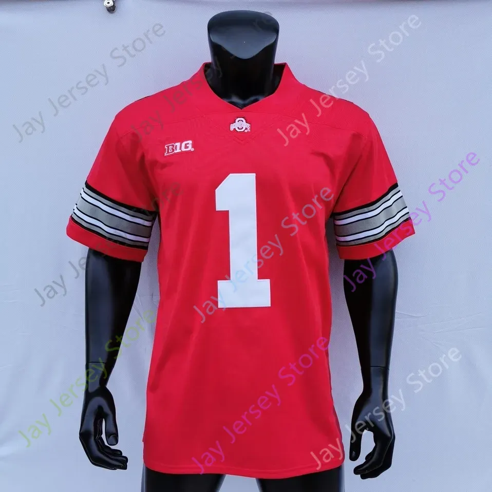 Ohio State Buckeyes Football Jersey NCAA College Austin Mack Malik Harrison Shaun Wade Tyreke Smith Haskins Jr. Weber Martell Campbell Jones