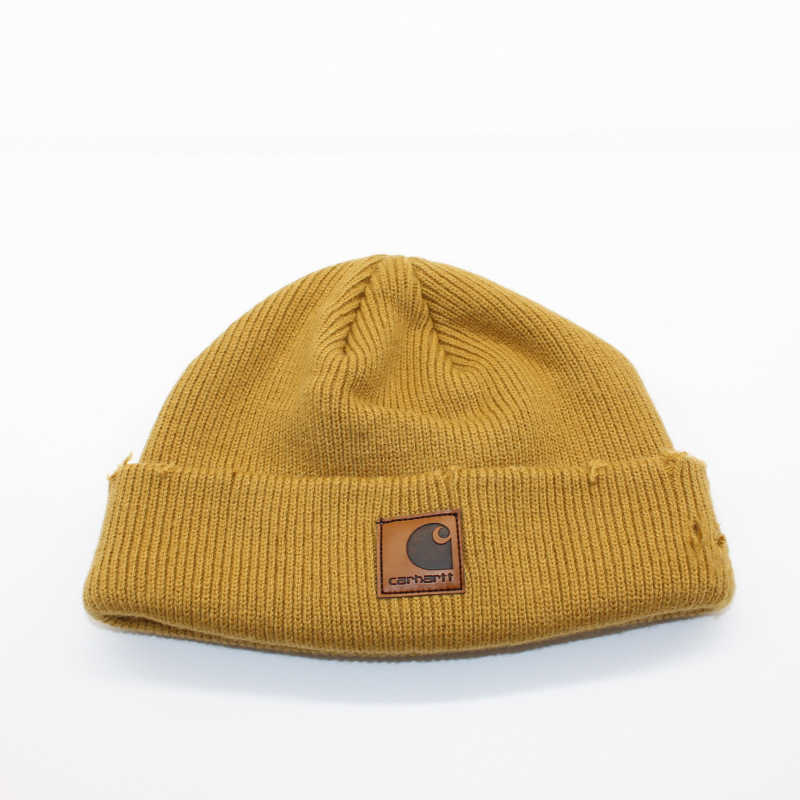 Autunno e inverno lavaggio vecchio buco cappello lavorato a maglia cappello da uomo alla moda in pelle di melone cappello di lana yuppie Cappello da padrone di casa