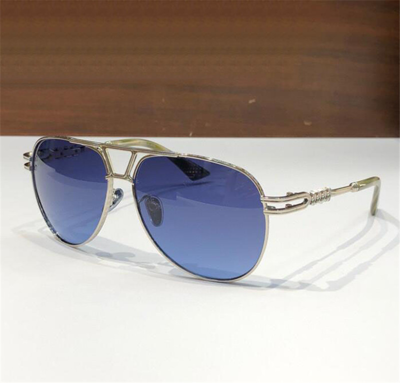 Nouveau design de mode hommes lunettes de soleil 8215 forme rétro pilote cadre en métal style calme et généreux haut de gamme lunettes de protection UV400 en plein air